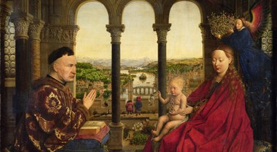 The Rolin Madonna (detail) by Jan van Eyck